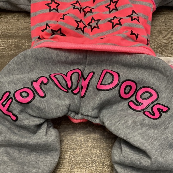 - Pink dog sweat suit see chart for size - Picture 3 of 9